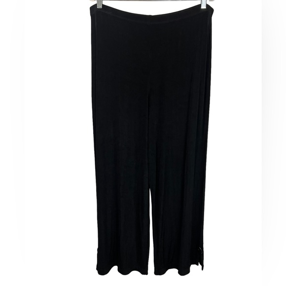 Chico's Pants - CHICO'S Travelers Stretch Slinky Knit Wide Leg Pants - Black - Chico's 3